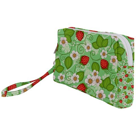 Strawberries Pattern Seamless Wristlet Pouch Bag (Small) from ArtsNow.com