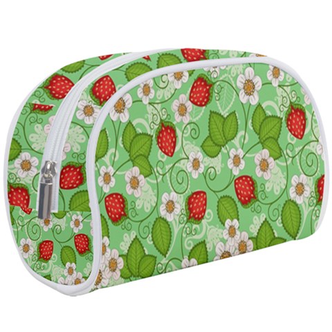 Strawberries Pattern Seamless Make Up Case (Large) from ArtsNow.com