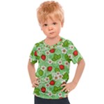 Strawberries Pattern Seamless Kids  Sports T-Shirt