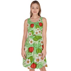 Knee Length Skater Dress With Pockets 