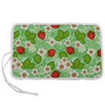 Strawberries Pattern Seamless Pen Storage Case (S)