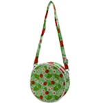 Strawberries Pattern Seamless Crossbody Circle Bag