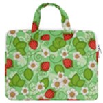 Strawberries Pattern Seamless MacBook Pro 13  Double Pocket Laptop Bag