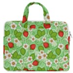 Strawberries Pattern Seamless MacBook Pro 15  Double Pocket Laptop Bag 