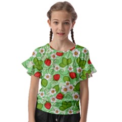 Kids  Cut Out Flutter Sleeves 