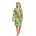 Kids  Long Sleeve Velvet Lounge Robe 