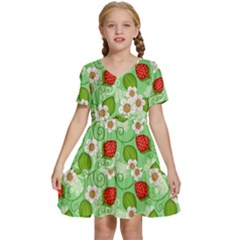 Kids  Short Sleeve Tiered Mini Dress 