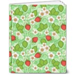 Strawberries Pattern Seamless 8  x 10  Softcover Notebook