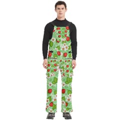 Strawberries Pattern Seamless Men s Side Zip Front Pouch Ski And Snowboard Bib Pants	 from ArtsNow.com