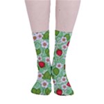 Strawberries Pattern Seamless Smooth Crew Length Tube Socks