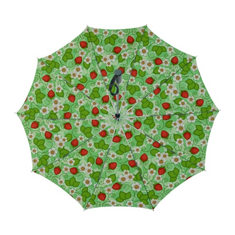 Strawberries Pattern Seamless Automatic Folding Umbrella with Case (Large) from ArtsNow.com