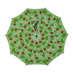 Strawberries Pattern Seamless Automatic Folding Umbrella with Case (Large) from ArtsNow.com