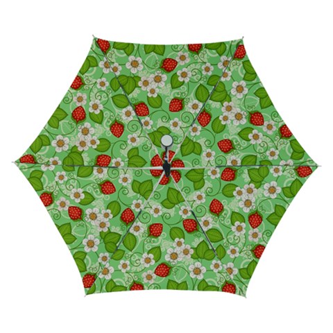 Strawberries Pattern Seamless Automatic Folding Umbrella with Case (Small) from ArtsNow.com