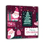 Christmas Santa Claus Mini Canvas 6  x 6  (Stretched)