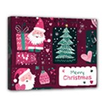 Christmas Santa Claus Canvas 14  x 11  (Stretched)