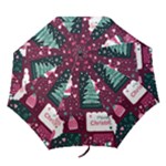 Christmas Santa Claus Folding Umbrellas