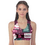 Christmas Santa Claus Fitness Sports Bra