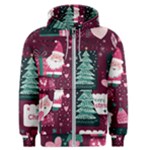 Christmas Santa Claus Men s Zipper Hoodie