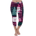 Christmas Santa Claus Capri Winter Leggings 