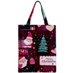 Christmas Santa Claus Zipper Classic Tote Bag