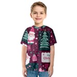 Christmas Santa Claus Kids  Sport Mesh T-Shirt