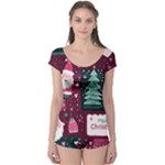 Christmas Santa Claus Boyleg Leotard 