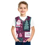 Christmas Santa Claus Kids  Basketball Tank Top