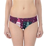 Christmas Santa Claus Hipster Bikini Bottoms