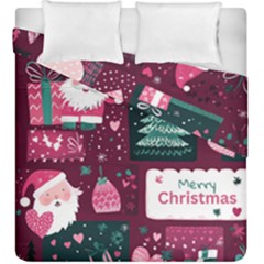 Christmas Santa Claus Duvet Cover Double Side (King Size) from ArtsNow.com