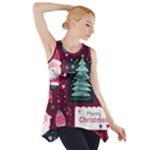 Christmas Santa Claus Side Drop Tank Tunic