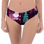 Christmas Santa Claus Reversible Classic Bikini Bottoms