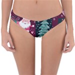 Christmas Santa Claus Reversible Hipster Bikini Bottoms