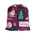 Christmas Santa Claus Drawstring Pouch (2XL)