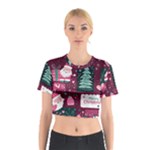 Christmas Santa Claus Cotton Crop Top