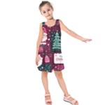 Christmas Santa Claus Kids  Sleeveless Dress