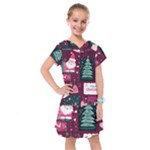 Christmas Santa Claus Kids  Drop Waist Dress