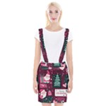 Christmas Santa Claus Braces Suspender Skirt