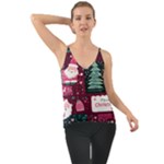 Christmas Santa Claus Chiffon Cami