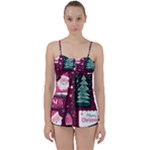 Christmas Santa Claus Babydoll Tankini Set