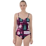 Christmas Santa Claus Sweetheart Tankini Set