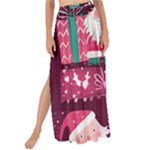 Christmas Santa Claus Maxi Chiffon Tie-Up Sarong