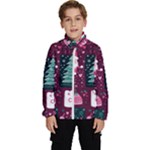 Christmas Santa Claus Kids  High Neck Windbreaker