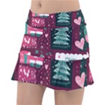 Christmas Santa Claus Classic Tennis Skirt