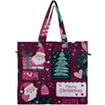 Christmas Santa Claus Canvas Travel Bag