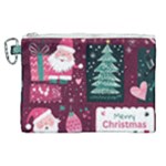 Christmas Santa Claus Canvas Cosmetic Bag (XL)