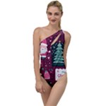 Christmas Santa Claus To One Side Swimsuit