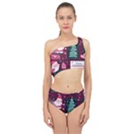 Christmas Santa Claus Spliced Up Two Piece Swimsuit