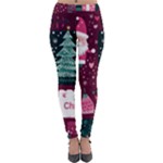 Christmas Santa Claus Lightweight Velour Leggings