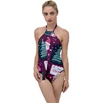 Christmas Santa Claus Go with the Flow One Piece Swimsuit