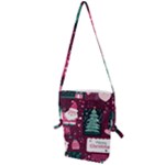 Christmas Santa Claus Folding Shoulder Bag